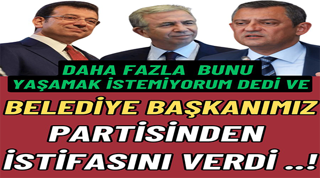 Başkan İstifa Etti