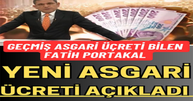 Yeni Asgari Ücreti Açıkladı