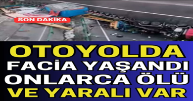 Otoyolda facıa yaşandı